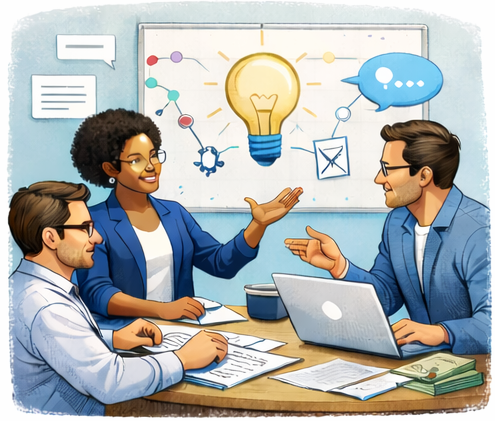 Collaboration stage illustration
