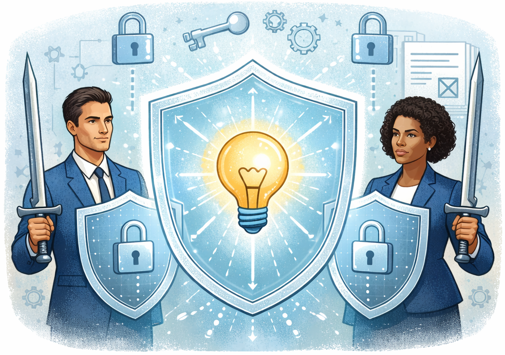 Idea protection illustration